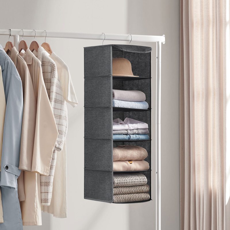 Κρεμαστή Θήκη Αποθήκευσης Ρούχων 5 Θέσεων (30x30x90) Songmics RYCH06G