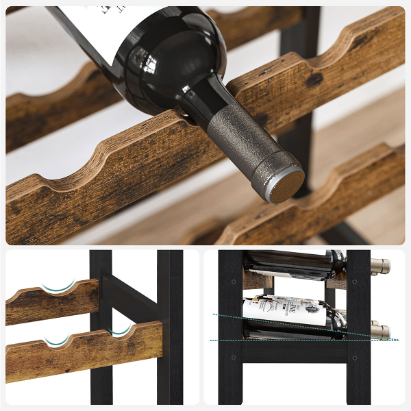 Επιδαπέδια Κάβα Ποτών Για 24 Μπουκάλια (66x30x100) Songmics KWR028B01