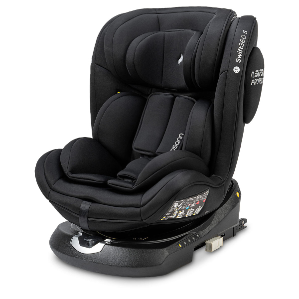Κάθισμα Αυτοκινήτου ISOfix (9-36kg/76-150εκ. Ύψος) Osann Swift 360 S i-Size All Black