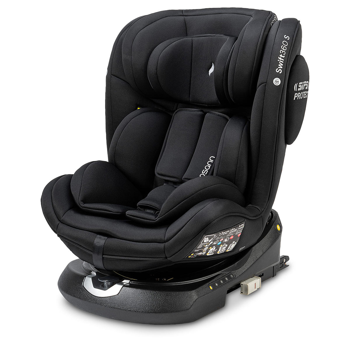 Κάθισμα Αυτοκινήτου ISOfix (9-36kg/76-150εκ. Ύψος) Osann Swift 360 S i-Size All Black 269599