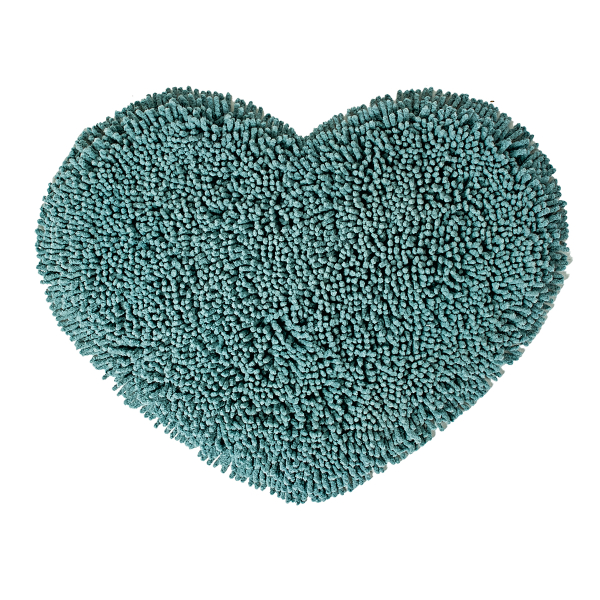 Πατάκι Μπάνιου (60x50) Kentia Loft Cuore 07 Petrol