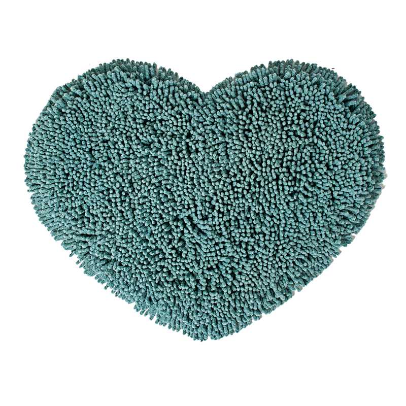 Πατάκι Μπάνιου (60x50) Kentia Loft Cuore 07 Petrol