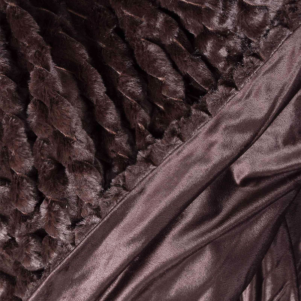 Γούνινο Διακοσμητικό Ριχτάρι/Κουβέρτα Καναπέ (130x160) Silk Fashion Mink Brown