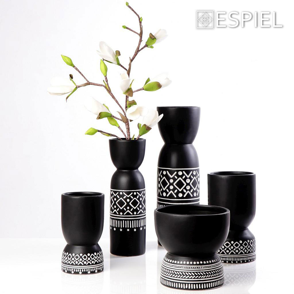 Διακοσμητικό Βάζο (Φ20 5X20) Espiel Cer2309 Home Διακόσμηση Διακοσμητικά Βάζα & Μπουκάλια Spitishop