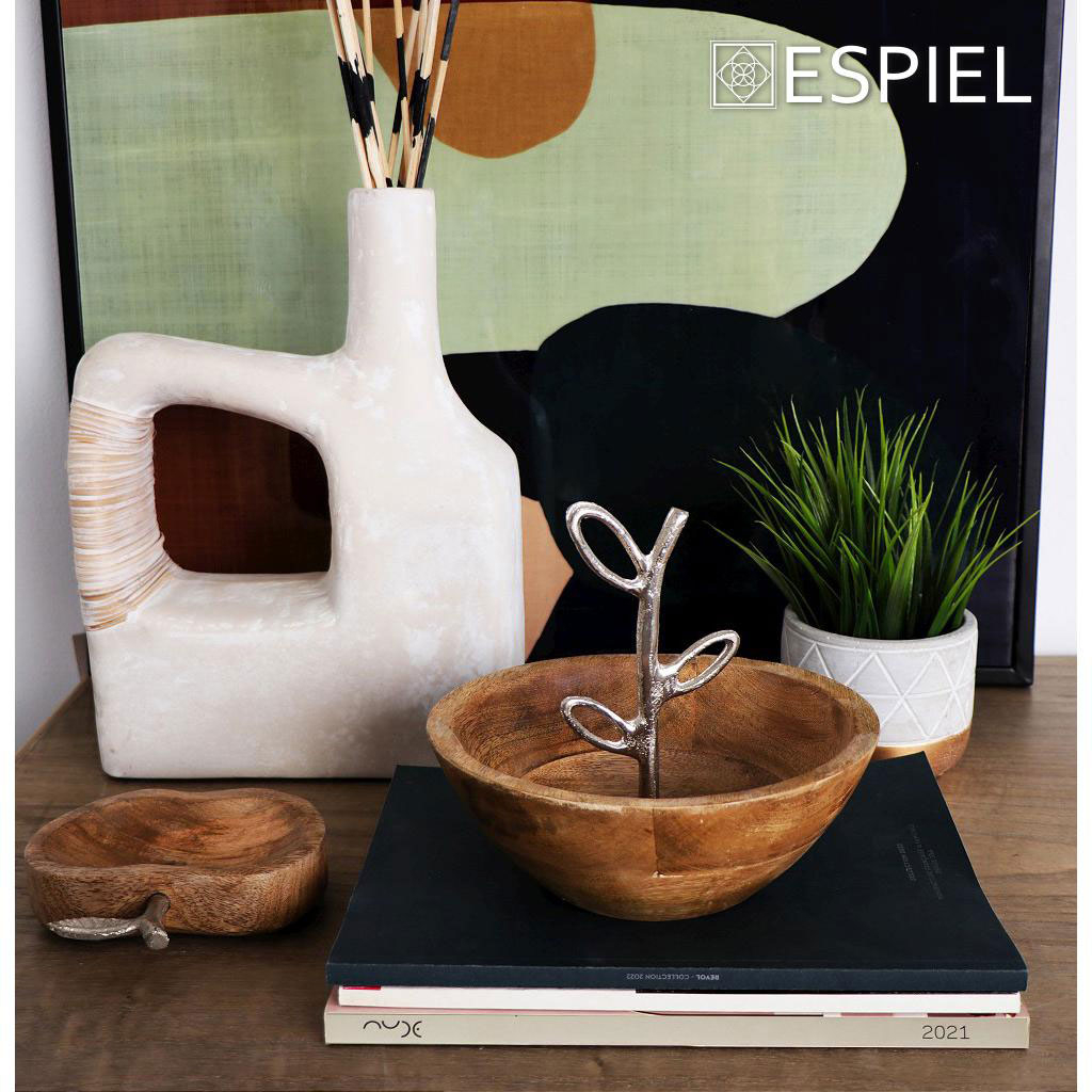 Διακοσμητικό Μπολ (Φ20X25) Espiel Fri109 Home Διακόσμηση Δίσκοι - Πιατέλες Μπωλ Spitishop