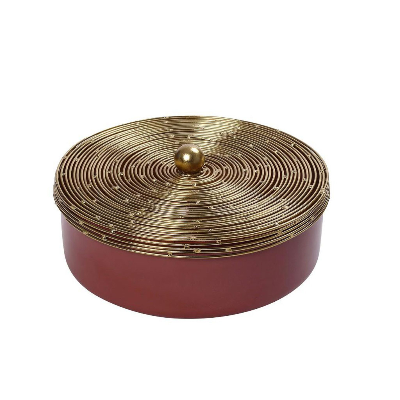 Διακοσμητικό Βάζο Με Καπάκι (Φ21x7) Espiel AKA206