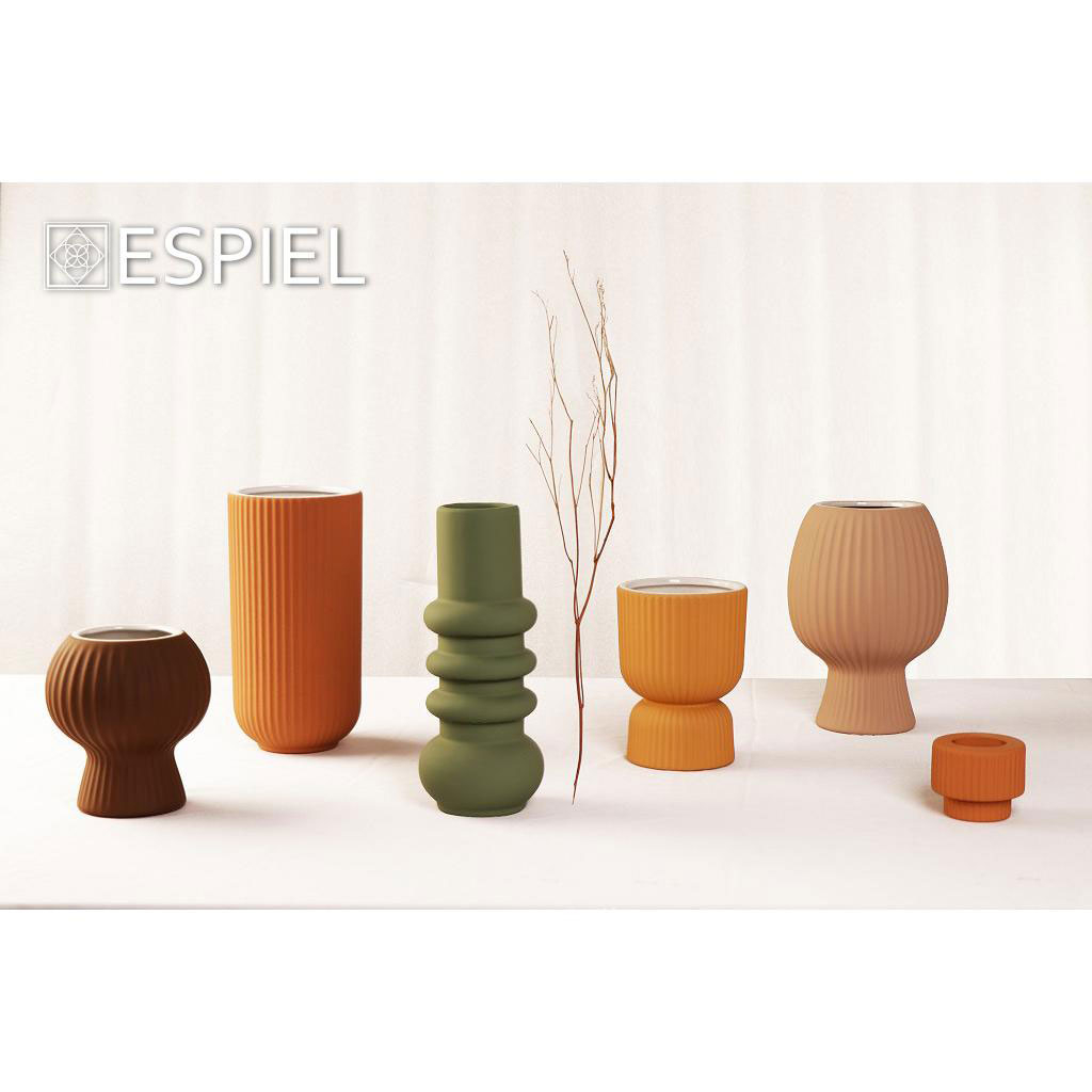 Διακοσμητικό Βάζο (Φ13X14 5) Espiel Kla324K1 Home Διακόσμηση Διακοσμητικά Βάζα & Μπουκάλια Spitishop