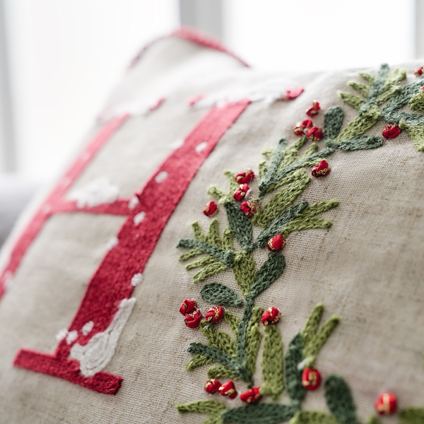 Χριστουγεννιάτικη Μαξιλαροθήκη (43x43) Gofis Home Xmas 366