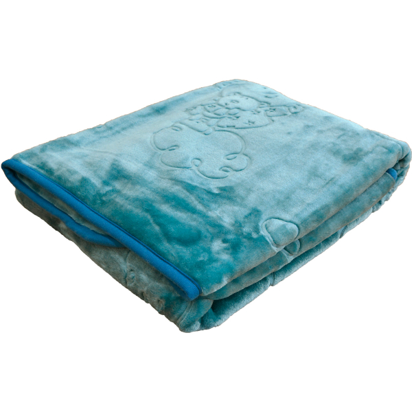 Κουβέρτα Βελουτέ Αγκαλιάς (80x110) Anna Riska Bear Lake Blue