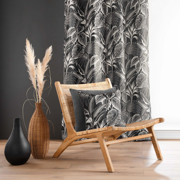 Κουρτίνα (140x260) Με Τρουκς L-C Cabana Noir 1611992