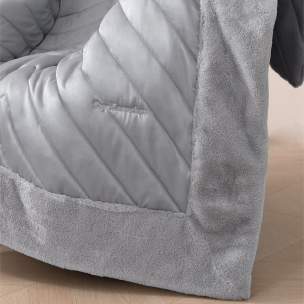 Διακοσμητικό Ριχτάρι (120x170) + Διακοσμητική Μαξιλαροθήκη Guy Laroche Utopia Silver