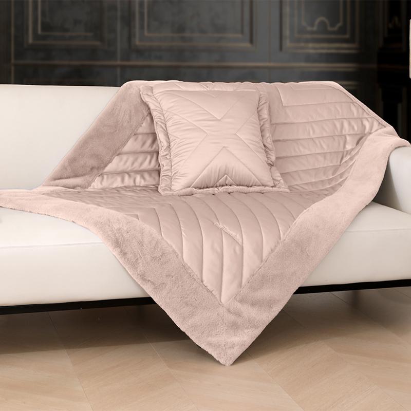 Διακοσμητικό Ριχτάρι (120x170) + Διακοσμητική Μαξιλαροθήκη Guy Laroche Utopia Amethyst