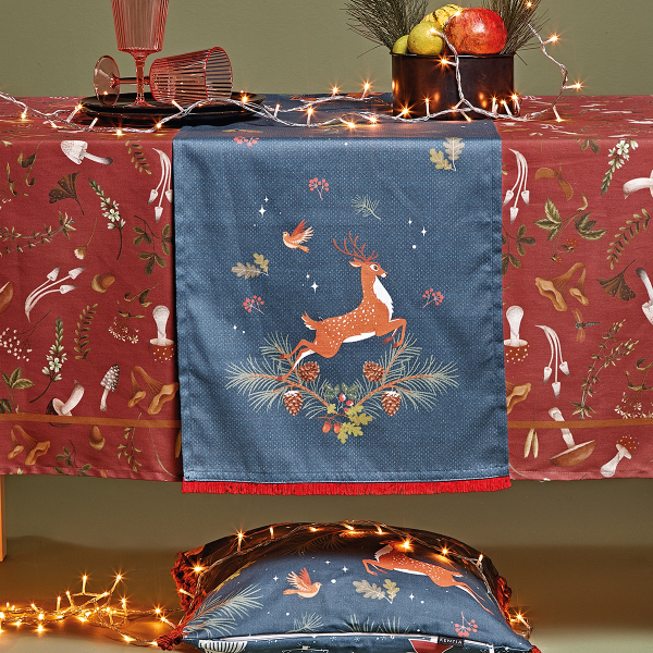 Χριστουγεννιάτικη Τραβέρσα (45x140) Kentia Loft Snow 232