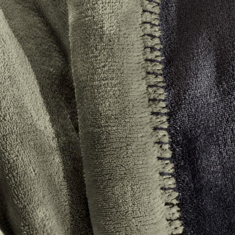 Κουβέρτα Fleece Μονή (160X240) + Διακοσμητική Μαξιλαροθήκη (Σετ) Guy Laroche Velvet Khaki Home Λευκά Είδη Κρεβατοκάμαρας Κουβέρτες Μονές Spitishop