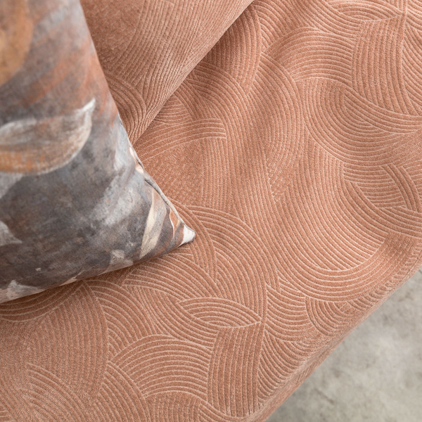 Βελουτέ Ριχτάρι Τριθέσιου Καναπέ (180x310) Gofis Home Nimbus Clay Brown 447/13