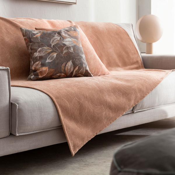 Βελουτέ Ριχτάρι Διθέσιου Καναπέ (180x250) Gofis Home Nimbus Clay Brown 447/13