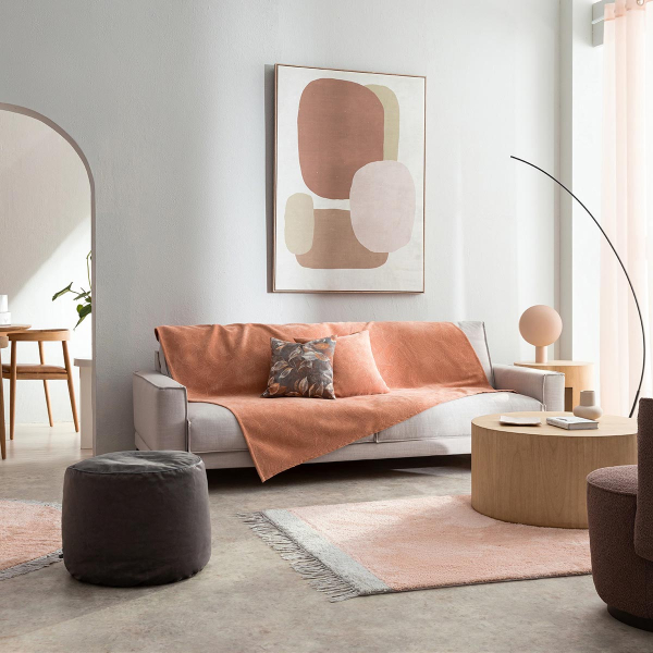 Βελουτέ Ριχτάρι Διθέσιου Καναπέ (180x250) Gofis Home Nimbus Clay Brown 447/13