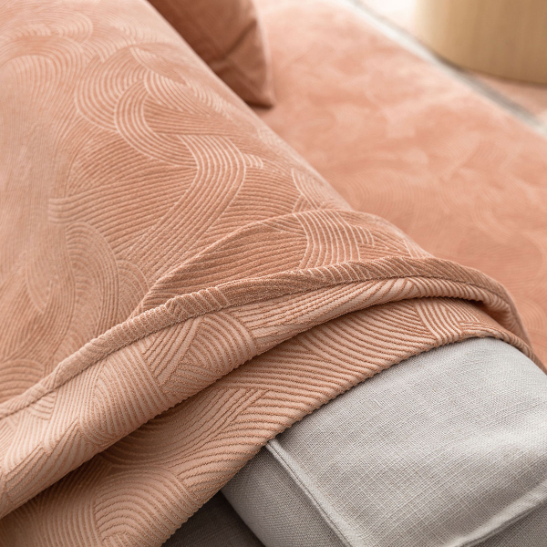 Βελουτέ Ριχτάρι Τετραθέσιου Καναπέ (180x350) Gofis Home Nimbus Clay Brown 447/13