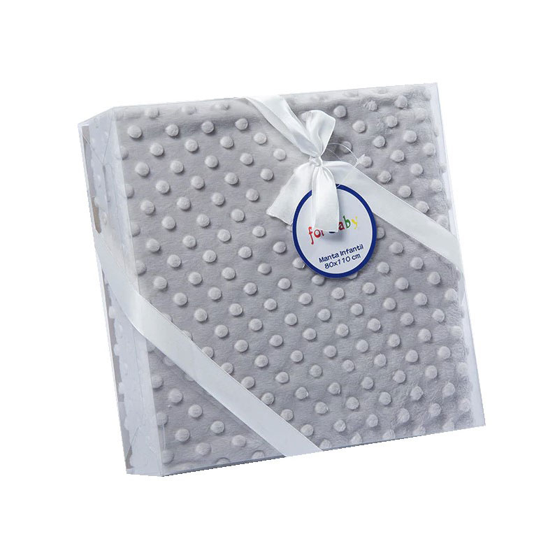 Κουβέρτα Minky Αγκαλιάς (80X110) Gamberritos Γκρι Home Βρεφικά Προίκα Μωρού Κουβέρτες Βρεφικές Fleece Spitishop