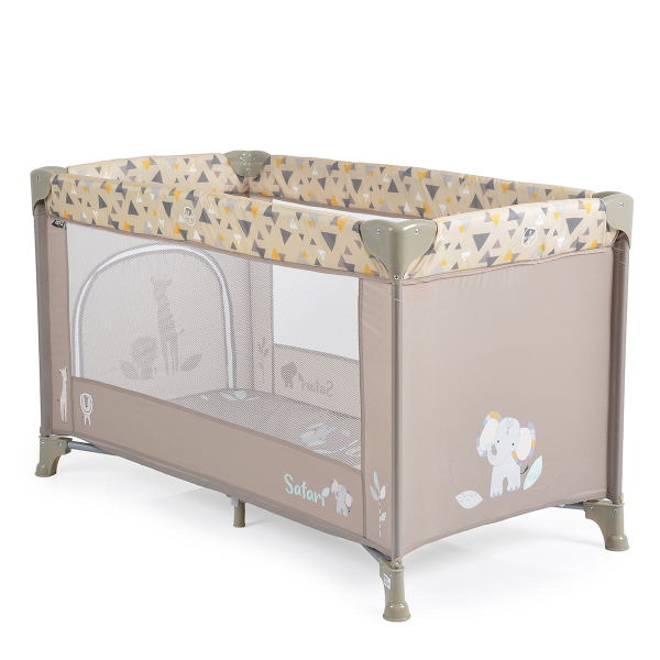 Παρκοκρέβατο (0+ Μηνών/Έως 15kg) Moni Safari Beige