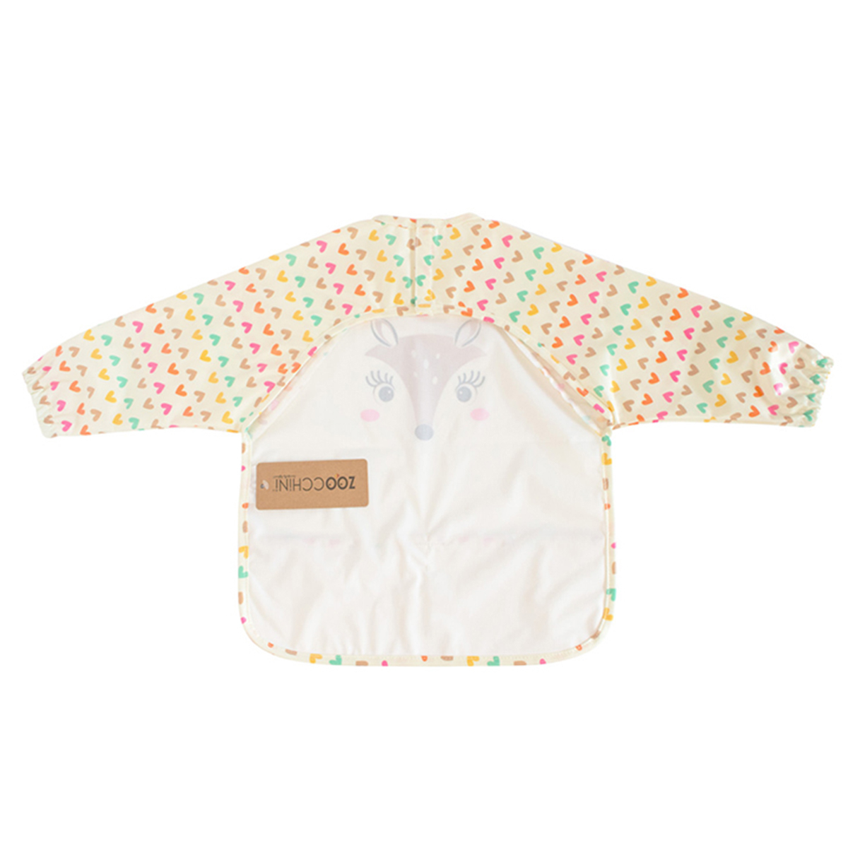 Σαλιάρα με Μανίκια 4+ Μηνών Zoocchini Fiona The Fawn Home Βρεφικά Σαλιάρες Βρεφικές Spitishop