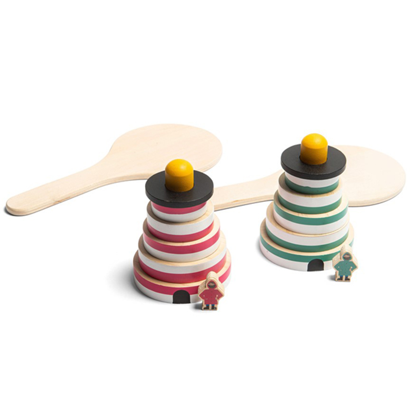 Ξύλινο Παιχνίδι Ισορροπίας (Σετ 2 τμχ) Bs Toys Φάροι