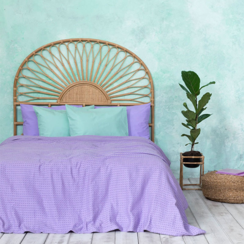 Κουβέρτα Πικέ King Size Nima Bed Linen Habit Lavender