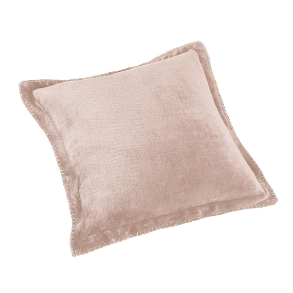 Κουβέρτα Fleece King Size (240x250) + Διακοσμητική Μαξιλαροθήκη (Σετ) Guy Laroche Velvet Pudra