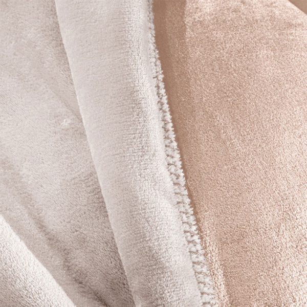 Κουβέρτα Fleece Μονή (160x240) + Διακοσμητική Μαξιλαροθήκη (Σετ) Guy Laroche Velvet Pudra
