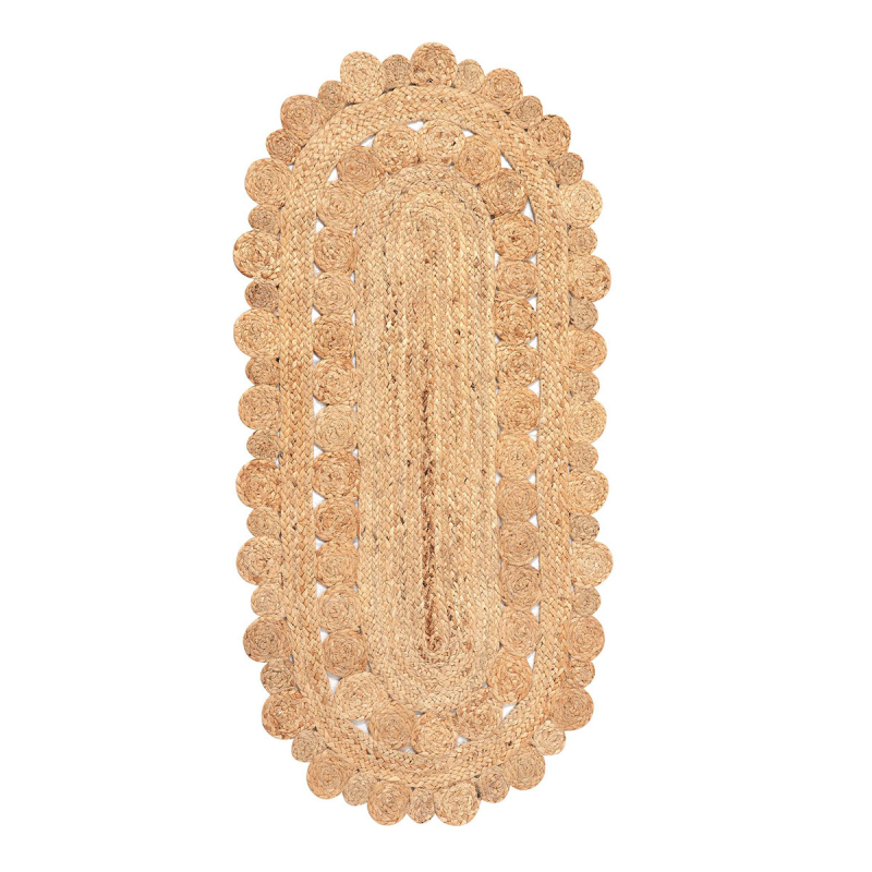 Οβάλ Καλοκαιρινό Χαλί (60x130) Silk Fashion 1756