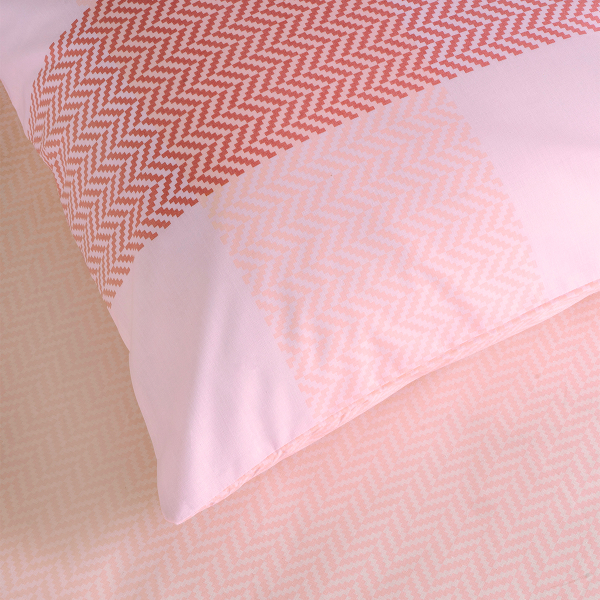 Κουβερλί Υπέρδιπλο (220x245) 2 Όψεων Kocoon Carrie Pink