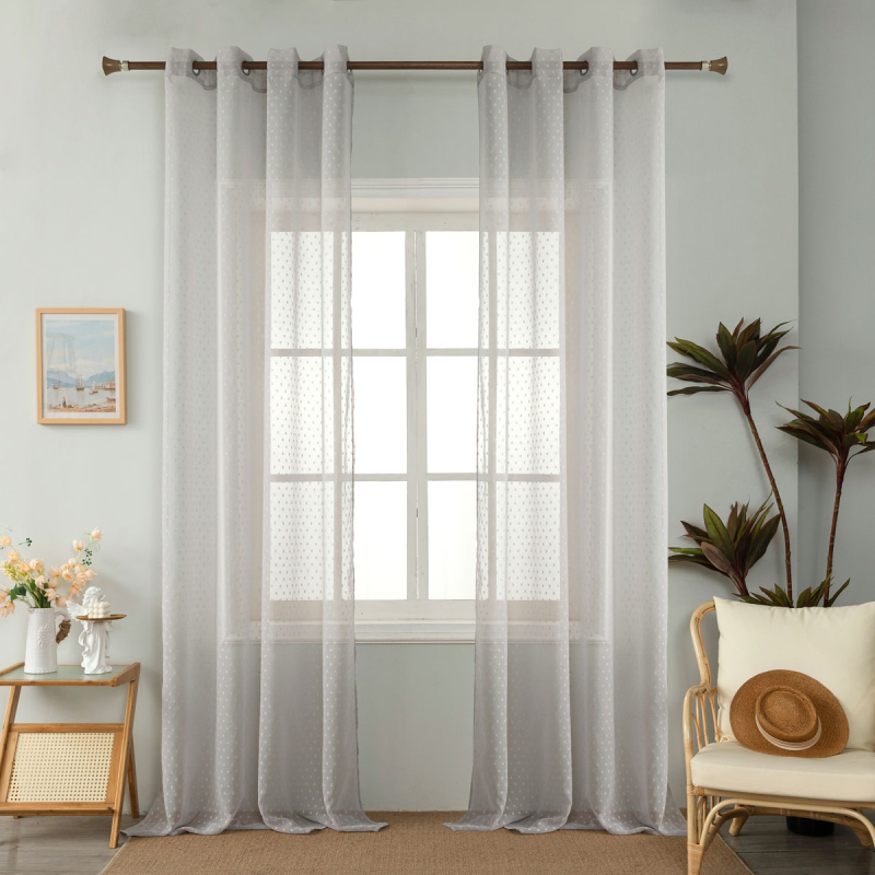 Κουρτίνα Παραθύρου (145x195) Με Τρέσα Whitegg K0142-3