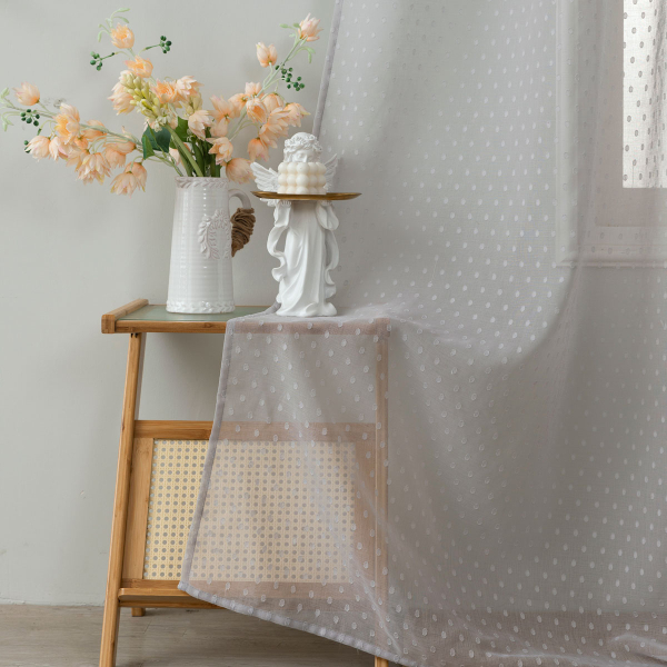 Κουρτίνα Παραθύρου (145x195) Με Τρέσα Whitegg K0142-3