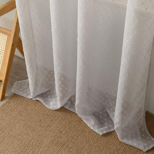 Κουρτίνα Παραθύρου (145x195) Με Τρέσα Whitegg K0142-3