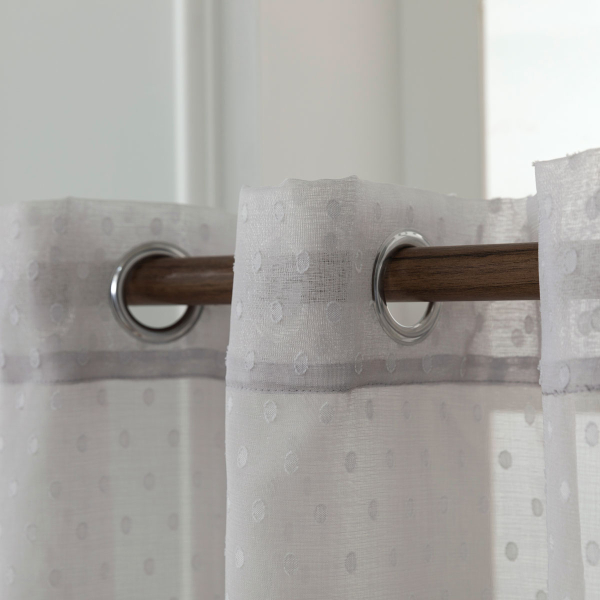 Κουρτίνα Παραθύρου (145x195) Με Τρέσα Whitegg K0142-3