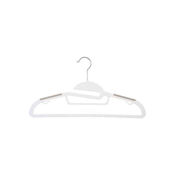 Κρεμάστρες Ρούχων (Σετ 3τμχ) Estia Λευκή 04-19105