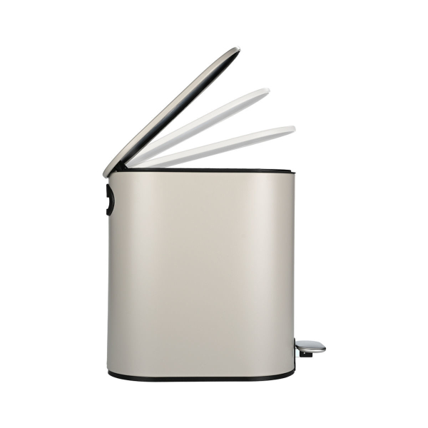 Κάδος Απορριμμάτων Μπάνιου (13.8x28.4x30.5) Estia 5lt Slim Taupe 02-19129