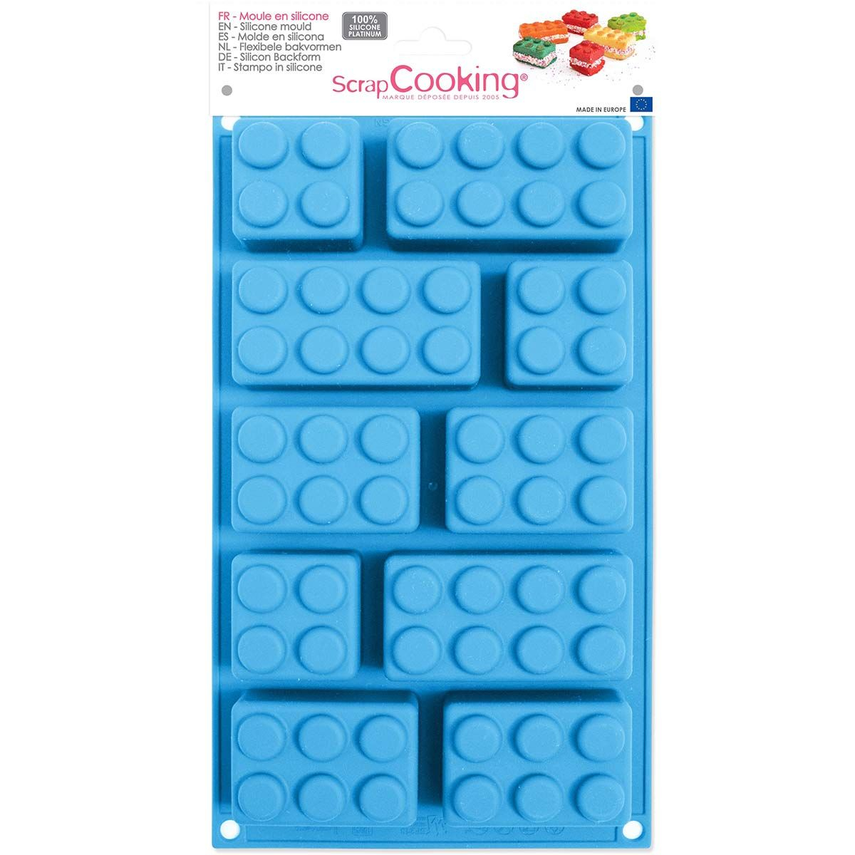 Φόρμα Σιλικόνης Για 10 Cupcake/Muffin Scrap Cooking Τουβλάκια Lego SCC-3160 272187