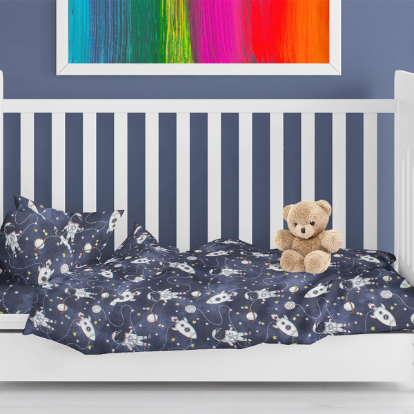 Φανελένια Παπλωματοθήκη Κούνιας (120x160) Dimcol Travel 90