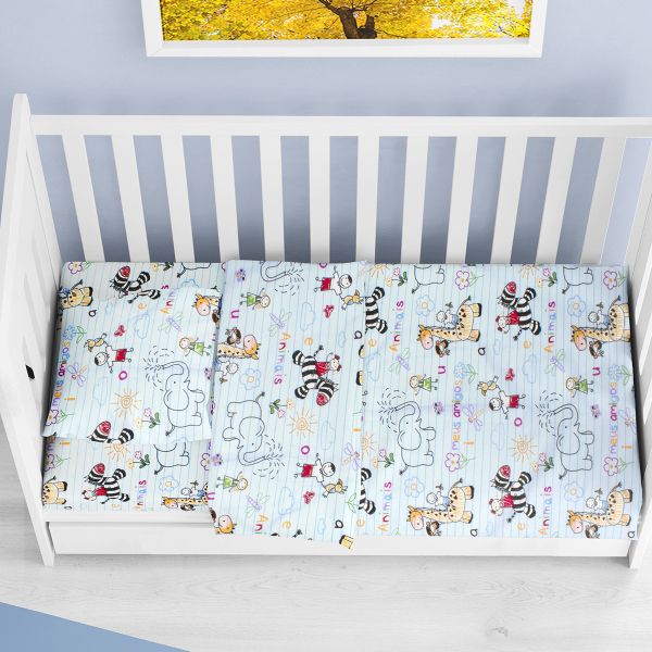 Φανελένιο Σεντόνι Λίκνου (80x110) Dimcol Africa 144