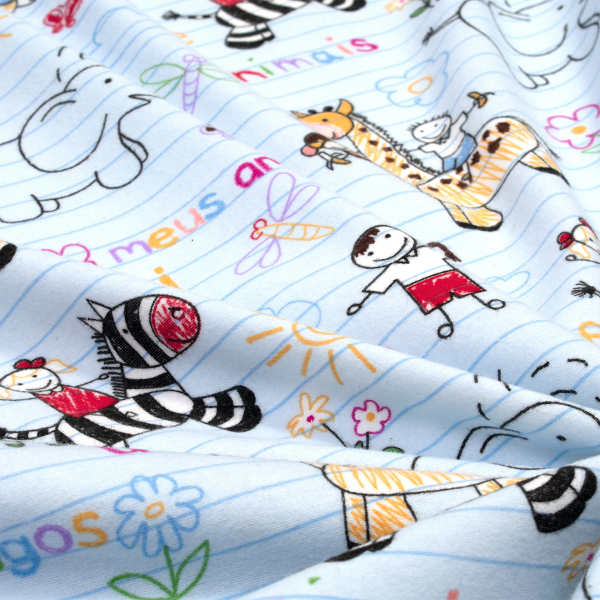 Φανελένιο Σεντόνι Λίκνου (80x110) Dimcol Africa 144