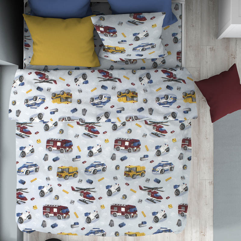 Φανελένια Παπλωματοθήκη Μονή (160x240) Dimcol Toys 46