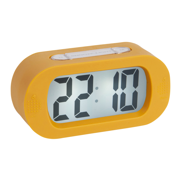 Ψηφιακό Ρολόι Επιτραπέζιο (14x7) - Ξυπνητήρι Karlsson Gummy Ochre Yellow