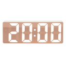 Ρολόι Επιτραπέζιο (16×2.6×6) – Ξυπνητήρι Karlsson Mirror Led Flat White