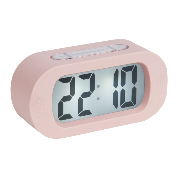 Ψηφιακό Ρολόι Επιτραπέζιο (14x7) - Ξυπνητήρι Karlsson Gummy Light Pink