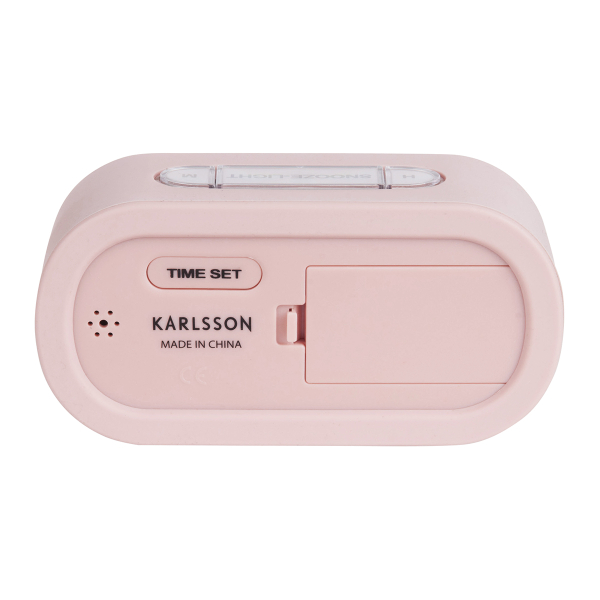 Ψηφιακό Ρολόι Επιτραπέζιο (14x7) - Ξυπνητήρι Karlsson Gummy Light Pink