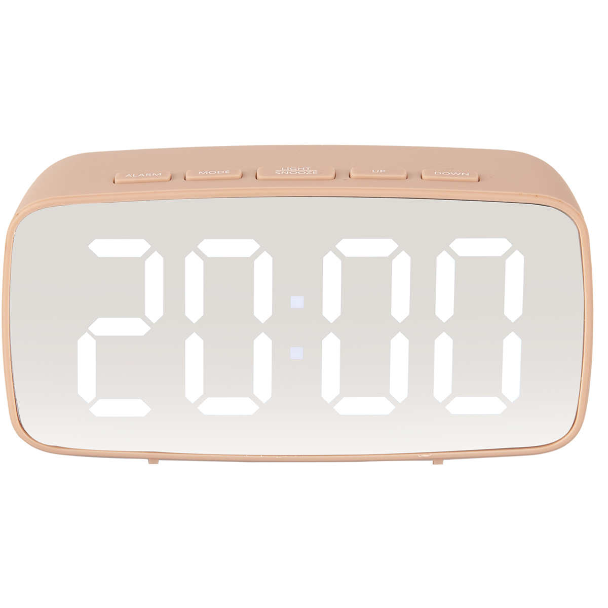 Karlsson Ρολόι Επιτραπέζιο (12x4x6) - Ξυπνητήρι Karlsson Mirror Led Oval Faded Pink