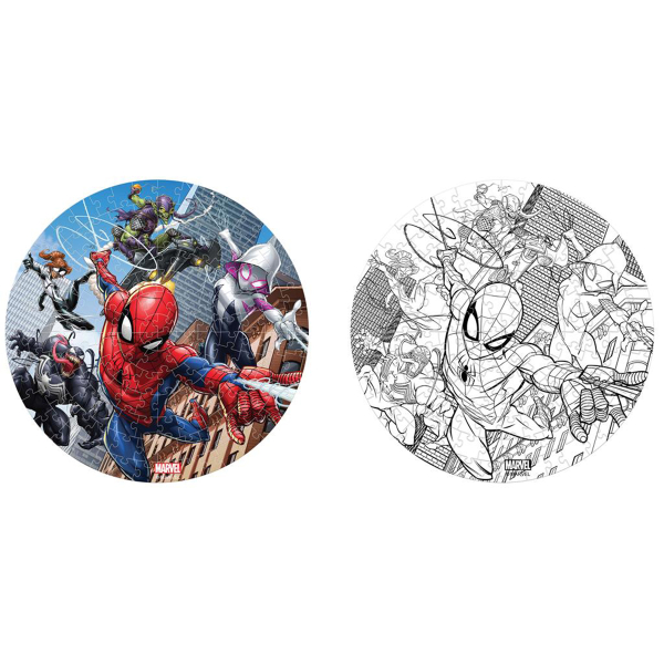 Παζλ Χρωματισμού Με 150 Κομμάτια 2 Όψεων Luna Toys Spiderman