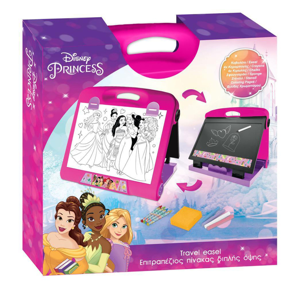 Μαυροπίνακας Επιτραπέζιος & Χρωμοσελίδες Luna Toys Princess