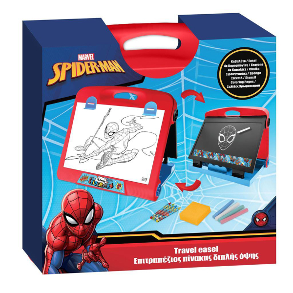 Μαυροπίνακας Επιτραπέζιος & Χρωμοσελίδες Luna Toys Spiderman